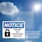 Signmission Propane Cage Locked When Not In Use OSHA Notice Sign, Plastic, 10in W x 7in L, 2PK OS-2PACK-NS-P-710-L-17887 - alternate 7